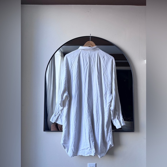 ARITZIA WILFRED | linen boyfriend striped dress | size large - Picture 6 of 6